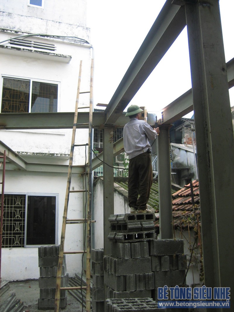 Cập nhật loạt ảnh công trình thi công sàn bê tông siêu nhẹ tại Nguyễn Xiển