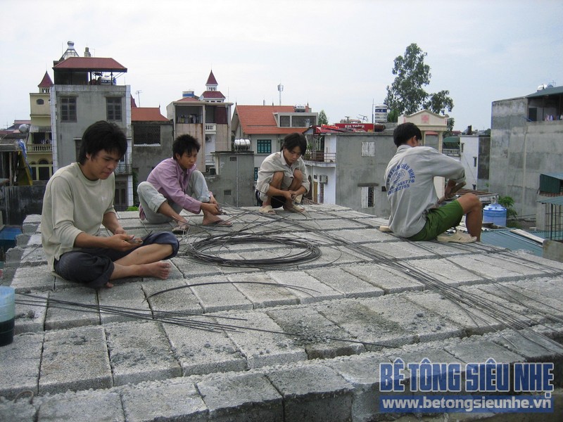 Cập nhật loạt ảnh công trình thi công sàn bê tông siêu nhẹ tại Nguyễn Xiển