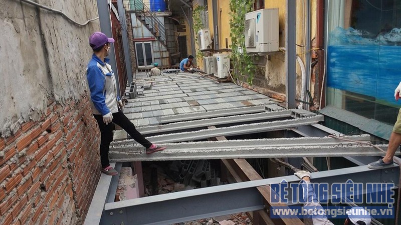 Thi công nhà ở bằng bê tông siêu nhẹ chất lượng cao tại Phú Xuyên