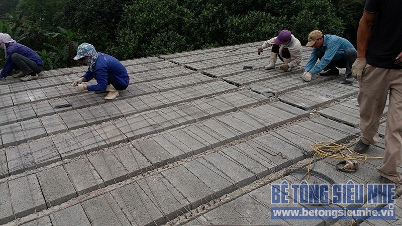 Loạt ảnh công trình nhà vườn sử dụng sàn bê tông nhẹ làm mái tại Sơn Tây