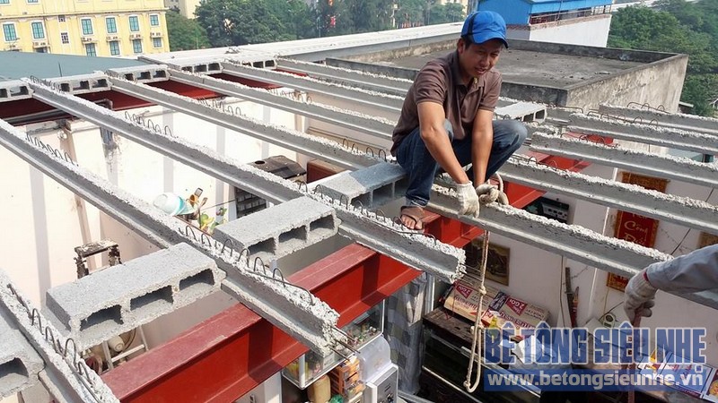 Thi công cải tạo nhà ở bằng bê tông siêu nhẹ tại Nguyễn Trãi, Thanh Xuân 