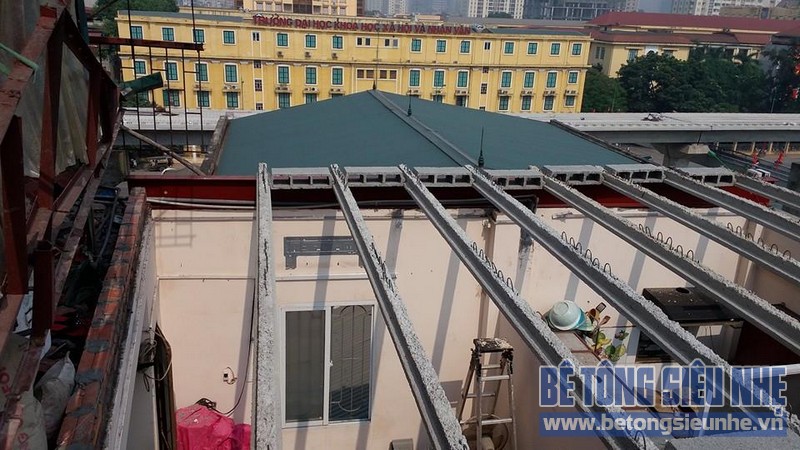 Thi công cải tạo nhà ở bằng bê tông siêu nhẹ tại Nguyễn Trãi, Thanh Xuân