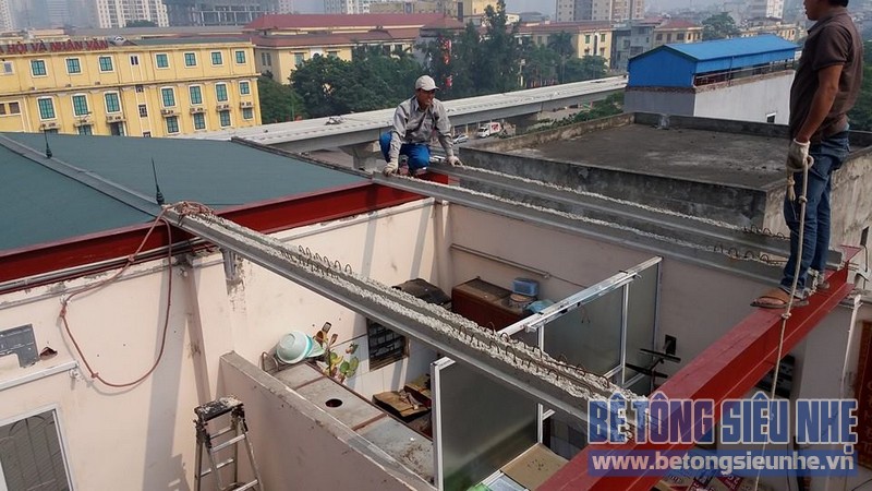 Thi công cải tạo nhà ở bằng bê tông siêu nhẹ tại Nguyễn Trãi, Thanh Xuân