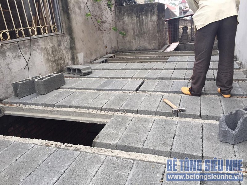 Thi công lắp ghép sàn bê tông nhẹ tại phường Đức Thắng, quận Bắc Từ Liêm