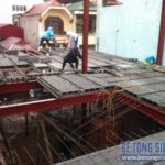 Thi công hệ khung thép và sàn bê tông nhẹ 160 Đông Các. Đống Đa. Hà Nội