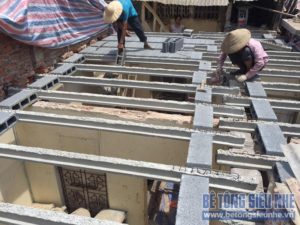 Cải tạo nhà bằng bê tông siêu nhẹ tại Mễ Trì Nam Từ Liêm Hà Nội