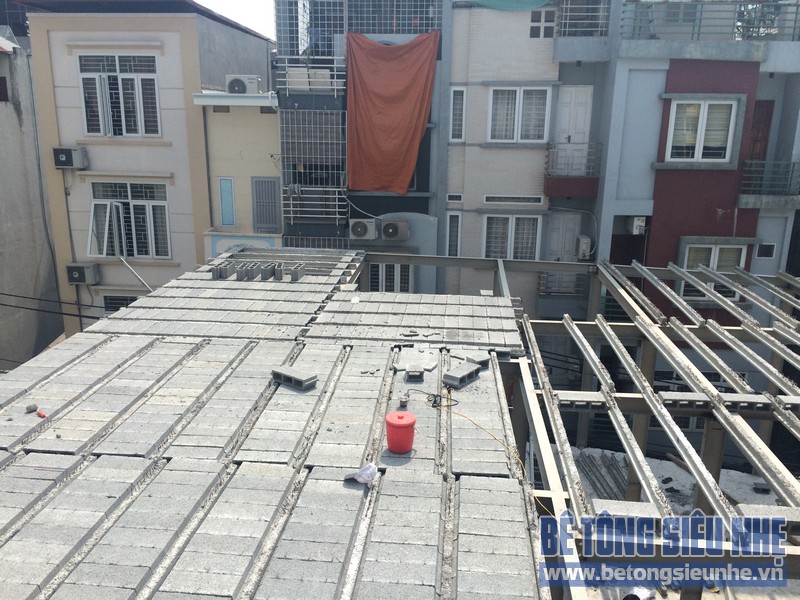 Thi công nhà khung thép tại Phú Thượng, Tây Hồ, Hà Nội