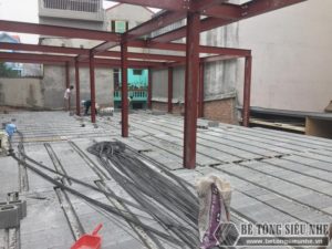 Lắp dựng nhà khung thép và sàn bê tông siêu nhẹ cho nhà xưởng tại Từ Sơn, Bắc Ninh - 09