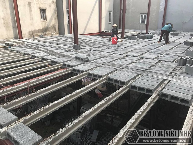 Thi công nhà khung thép, sàn bê tông nhẹ tại Xuân La, Tây Hồ, Hà Nội - 06