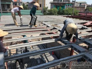 Thi công nhà khung thép và sàn bê tông nhẹ tại xã Trung Mầu, Gia Lâm, Hà Nội - 06