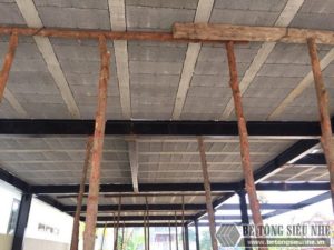 Thi công hệ khung thép tiền chế và sàn bê tông nhẹ tại Thanh Trì, Hà Nội nhà anh Mong - 05