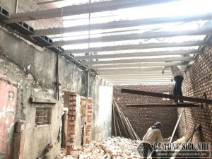 Cải tạo nhà giá rẻ bằng sàn bê tông nhẹ tại nhà anh Định, ngõ 2 Phạm Văn Đồng Hà Nội - 03