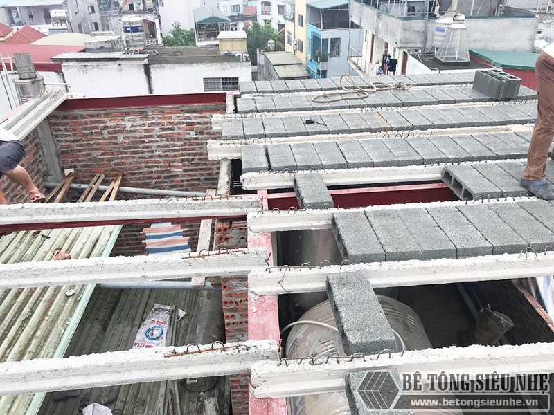 Làm nhà 5 tầng bằng khung thép tiền chế và bê tông siêu nhẹ tại Từ Liêm, Hà Nội cho gia đình anh Măng - 01