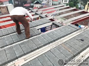 Làm nhà 5 tầng bằng khung thép tiền chế và bê tông siêu nhẹ tại Từ Liêm, Hà Nội cho gia đình anh Măng - 04