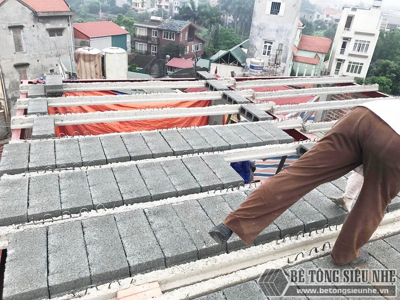 Làm nhà 5 tầng bằng khung thép tiền chế và bê tông siêu nhẹ tại Từ Liêm, Hà Nội cho gia đình anh Măng - 05