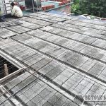 Thi công sàn bê tông siêu nhẹ nâng tầng tại Mê Linh, Hà Nội nhà anh Hoặc