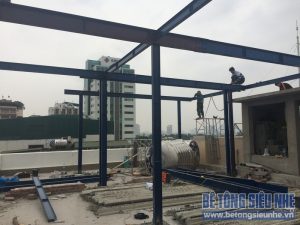 Dựng nhà bằng khung thép tiền chế - công trình thực tế của betongsieunhe.vn tại Hà Nội