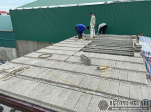 Lắp sàn bê tông siêu nhẹ tại Hưng Yên
