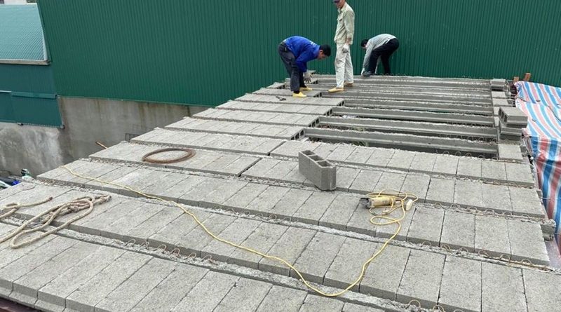 Lắp sàn bê tông siêu nhẹ tại Hưng Yên