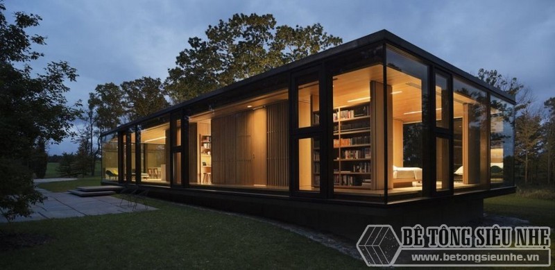 Ý tưởng thiết kế mẫu nhà khung thép 2 tầng kết hợp 3 bungalow làm khu nghỉ  dưỡng tuyệt vời BT616090 - Kiến trúc Angcovat