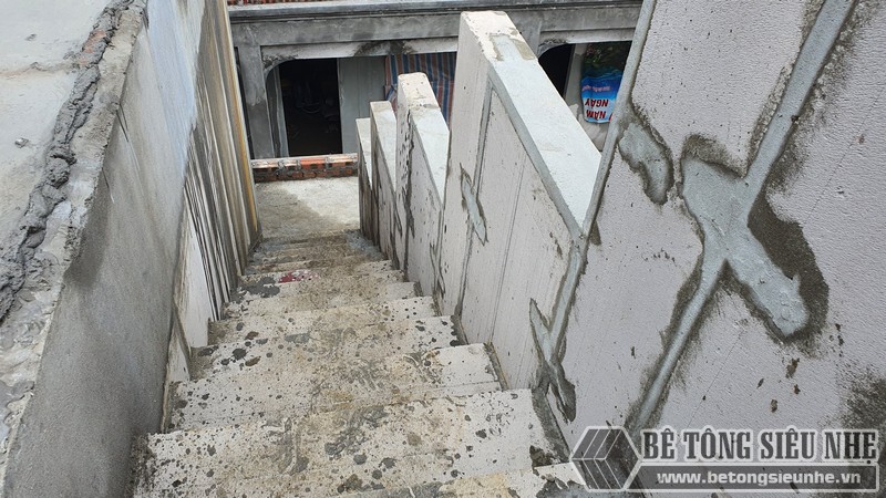 100% tường, sàn của công trình được lắp ghép bằng tấm bê tông ALC