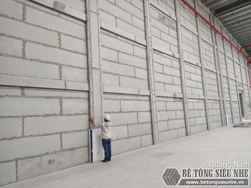 Thi công nhà xưởng khung thép bê tông nhẹ - nhà xưởng Hyundai Thành Công Quảng Ninh