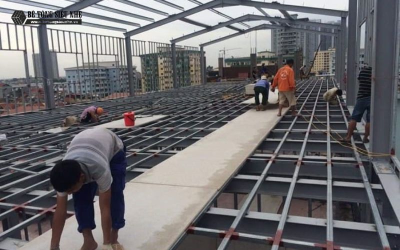Quy trình thi công tấm bê tông nhẹ đúng kỹ thuật