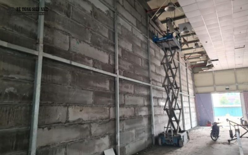 Quy trình thi công vách ngăn cháy REI150 tại Smartcon Quy trình thi công vách ngăn cháy REI150 tại Smartcon