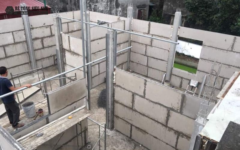 Ưu điểm nổi bật của tường bê tông siêu nhẹ