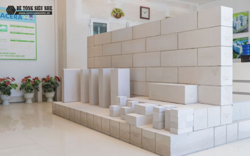 Ưu điểm của bê tông khí chưng áp