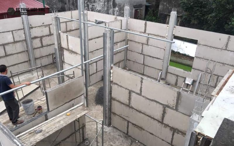 Quy trình thi công nhà bằng panel bê tông nhẹ Quy trình thi công nhà bằng panel bê tông nhẹ