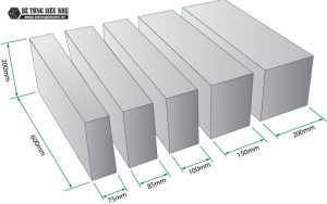 kích thước gạch aac