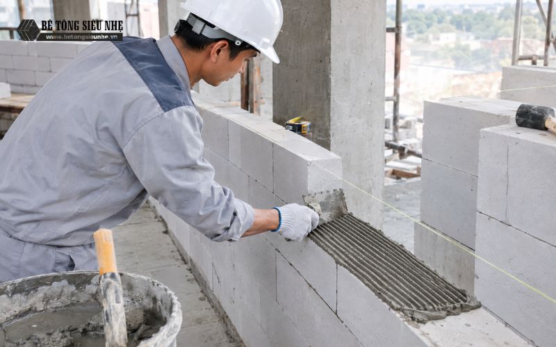 Chuẩn bị trước khi thực hiện xây gạch AAC