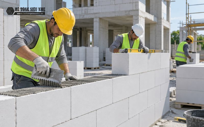 Ứng dụng thực tế của gạch AAC trong các loại công trình