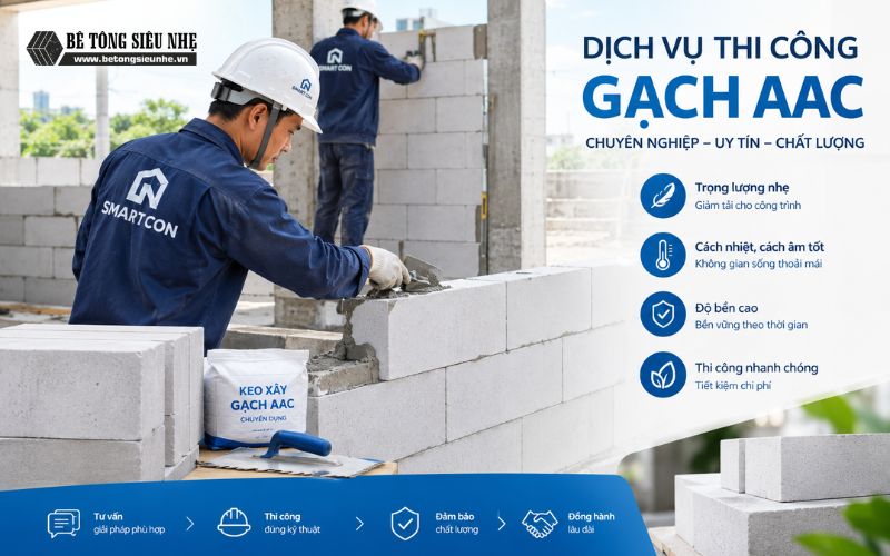 dịch vụ thi công gạch aac