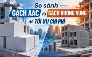 So sánh gạch aac và gạch không nung