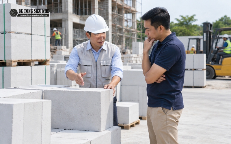 Vì sao nên mua gạch AAC bê tông khí chưng áp tại Smartcon